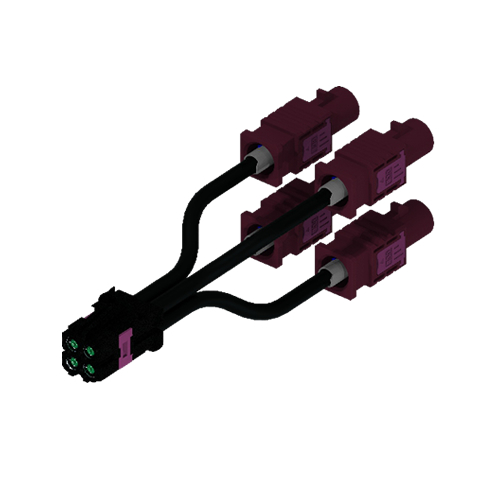 Mini fakra 4 in 1線端連接器